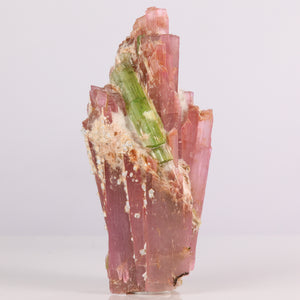 Pink Tanzanite and Tremolite Crystal Green