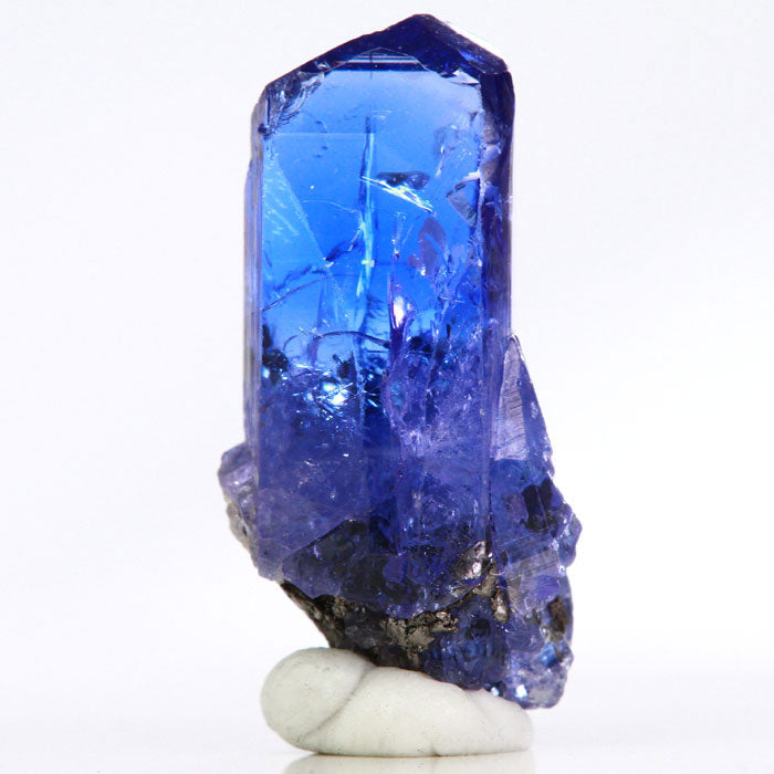 Blue axis of tanzanite crystal mineral specimen