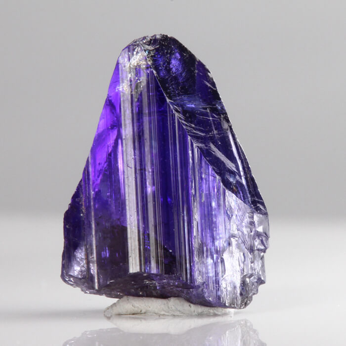 20.42 ct Deep Blue Violet Tanzanite Crystal