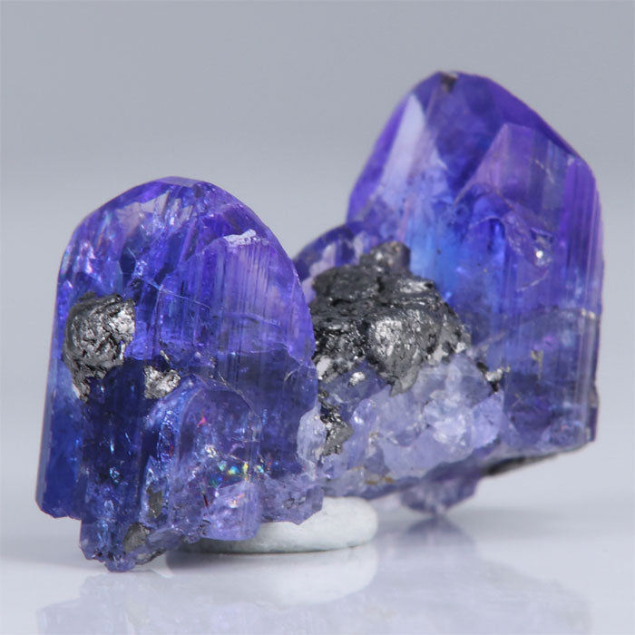 on matrix tanzanite crystal specimen raw