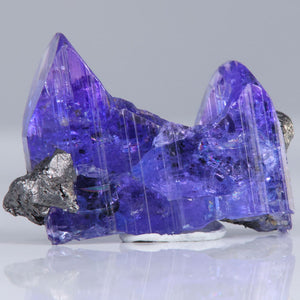 Tanzanite Mineral Specimen with Graphite Matrix