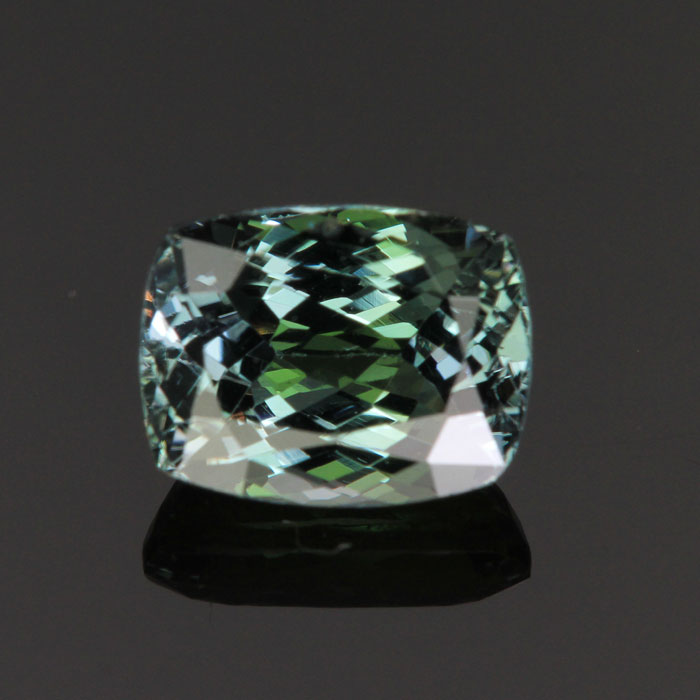 Natural Unheated Blue Green Antique Cushion Tanzanite Gemstone 2.84 Carats