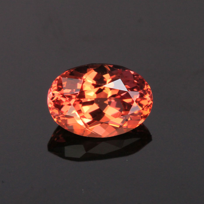 Pink/Orange Oval (Zoisite) Tanzanite Gemstone 1.06 Carats