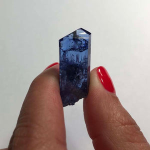 33.83ct Long Blue Tanzanite Crystal