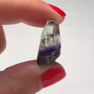 (Hold for JW) 19.51ct Fancy Bi-Color Tanzanite Crystal