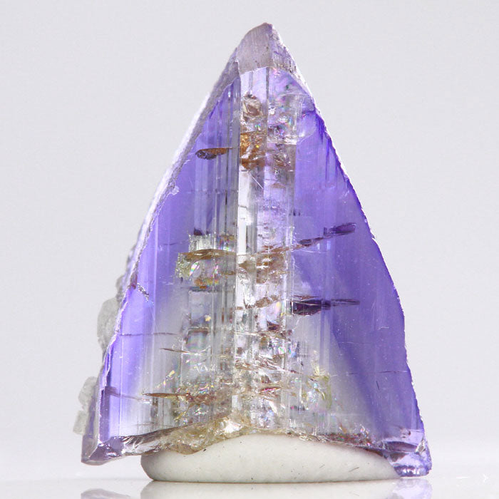 Color Zoning in Tanzanite Natural Unheated Rough Crystal