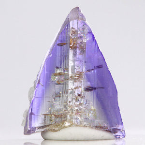 Color Zoning in Tanzanite Natural Unheated Rough Crystal