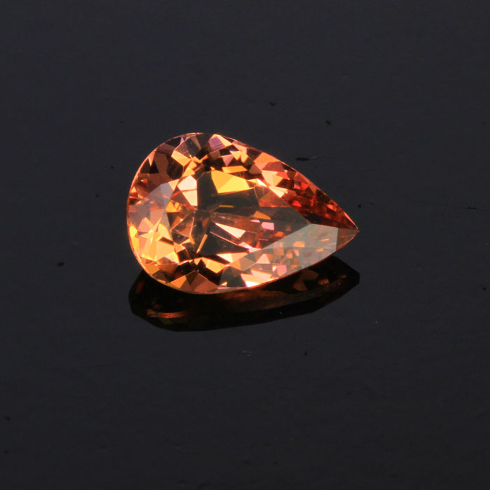 Peach Pear Shape Tanzanite Gemstone 1.01 Carats