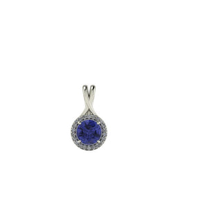 On Hold Violet Blue Round Brillant Tanzanite Gemstone 2.81 Carats