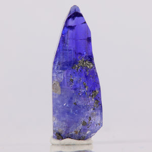 Purple tanzanite crystal with graphite
