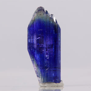 Blue bicolor tanzanite crystal