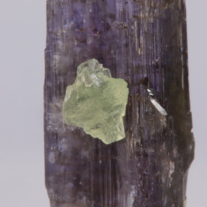 Diopside on Tanzanite Crystal Mineral Specimen