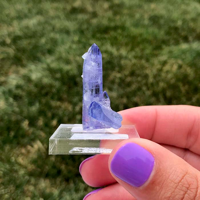 Raw Tanzanite Crystal Cluster Mineral Specimen Purple