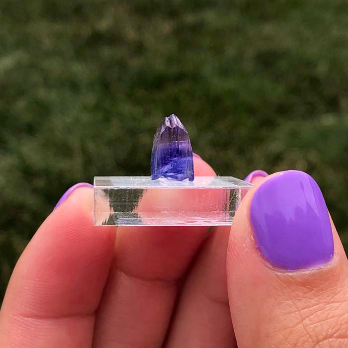 Bicolor Pink Purple Natural Tanzanite Crystal Thumbnail