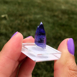 Raw Purple Blue Twin Tanzanite Crystal Specimen