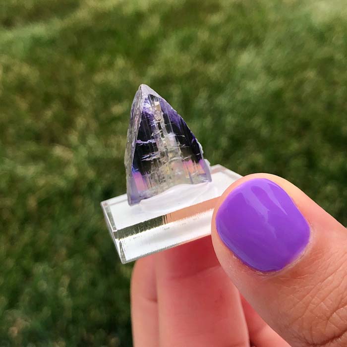 Lavendar Tanzanite Crystal Natural Color Unheated Raw