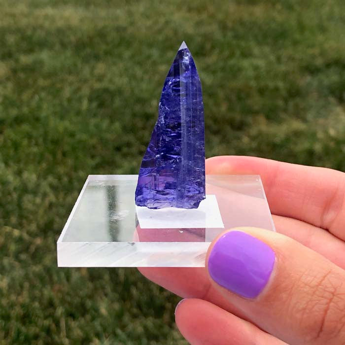 Large Raw Tanzanite Crystal Blue Purple Rough
