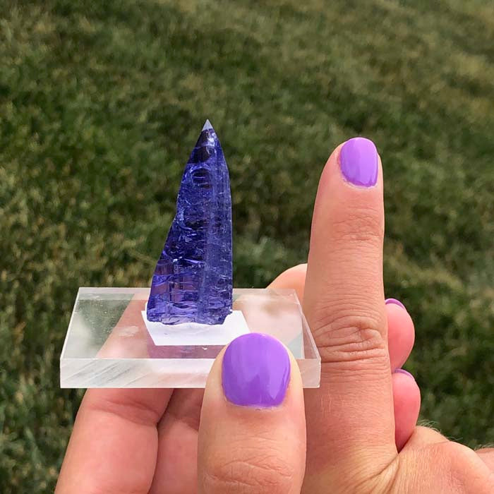Large Raw Tanzanite Crystal Blue Purple Rough