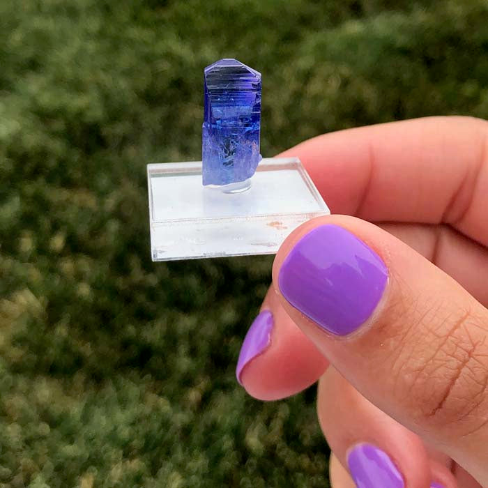 Raw Blue Tanzanite Crystal Mineral Specimen