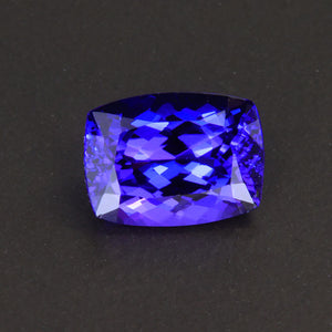 Blue Violet Antique Cushion Tanzanite Gemstone 2.47 Carats