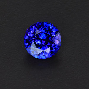 On hold for AW Violet Blue Round Brilliant Cut Tanzanite Gemstone 3.69 Carats