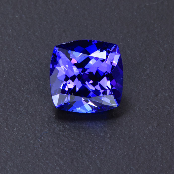  Blue Violet Square Cushion Tanzanite Gemstone 