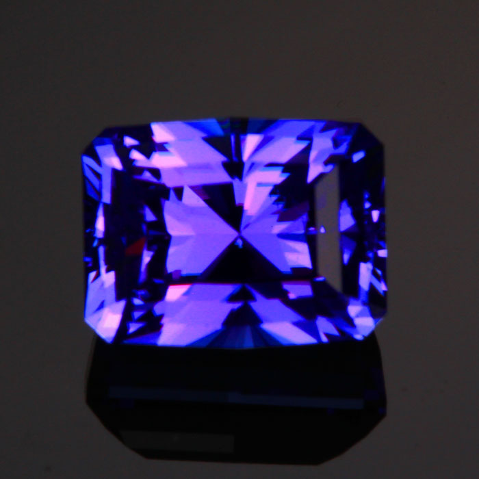 Blue Violet  Barion Style Emerald Cut Tanzanite 5.96