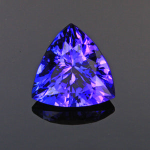 Sample Blue Violet Trilliant Cut Tanzanite Gemstone 3.07 Carats