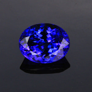 Violet Blue Oval Tanzanite Gemstone 3.24 Carats