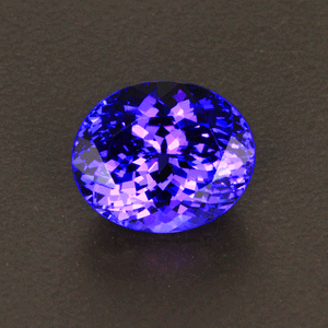 Blue Violet Oval Tanzanite Gemstone 5.0 Carats KH