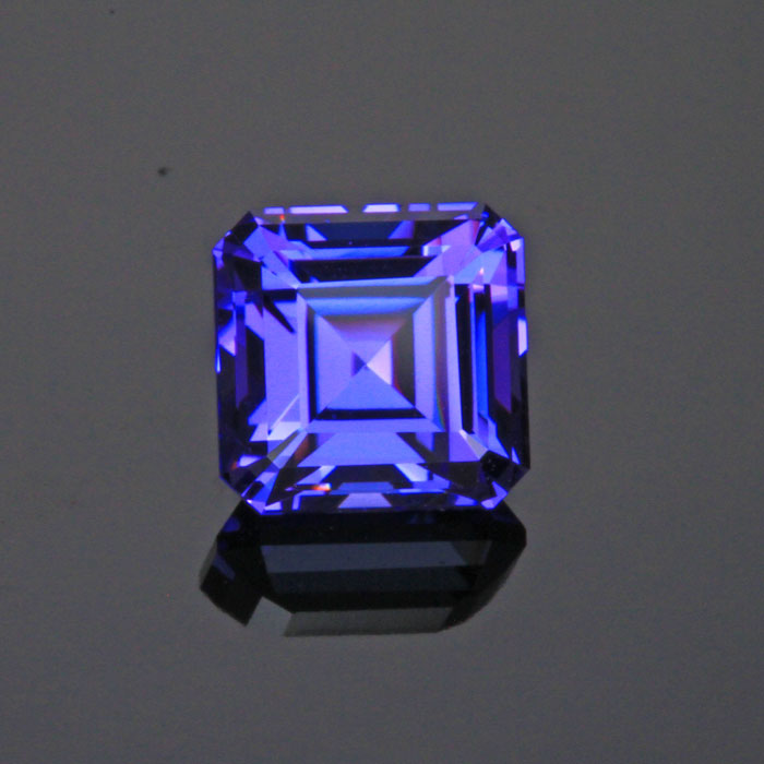 Asscher Cut Tanzanite Gemstone 2.74cts - Tanzanite Jewelry Designs