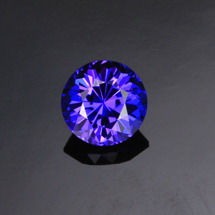 Blue Violet Round Tanzanite Gemstone 1.64 Carats