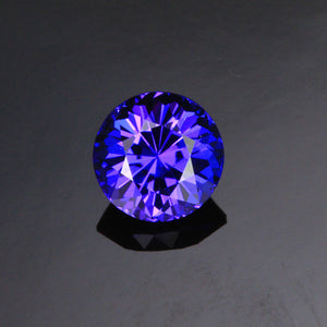 Blue Violet Round Tanzanite Gemstone 1.64 Carats