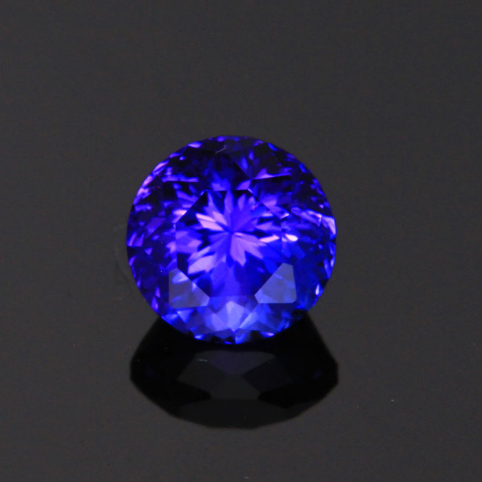Blue Violet Round Brilliant Tanzanite Gemstone 1.20 Carats