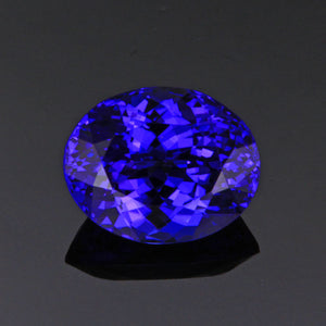 Blue Violet Oval Tanzanite Gemstone 3.98 Carats