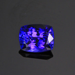 Blue Violet Antique Cushion Tanzanite Gemstone 3.33 Carats