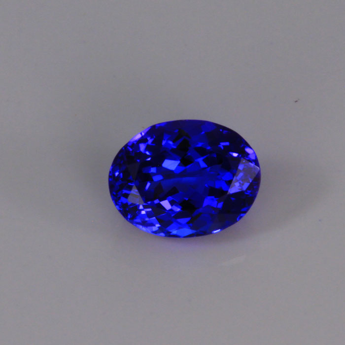 Violet Blue Oval Tanzanite Gemstone 2.34 Carats