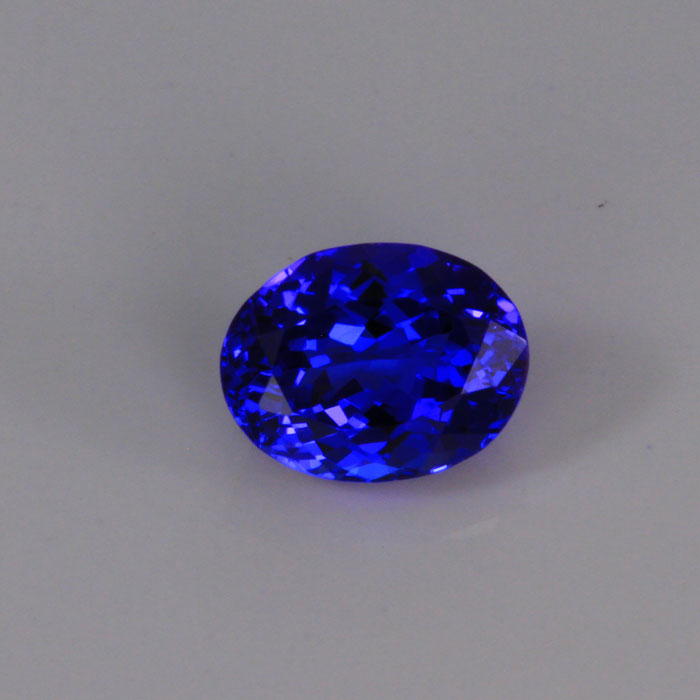 Violet Blue Oval Tanzanite Gemstone 2.34 Carats
