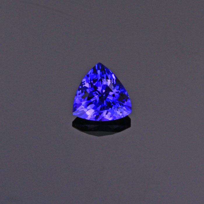 Blue Violet Trilliant Tanzanite Gemstone .79 Carats