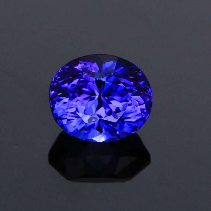 Violet Blue Oval Tanzanite Gemstone 1.57 Carats