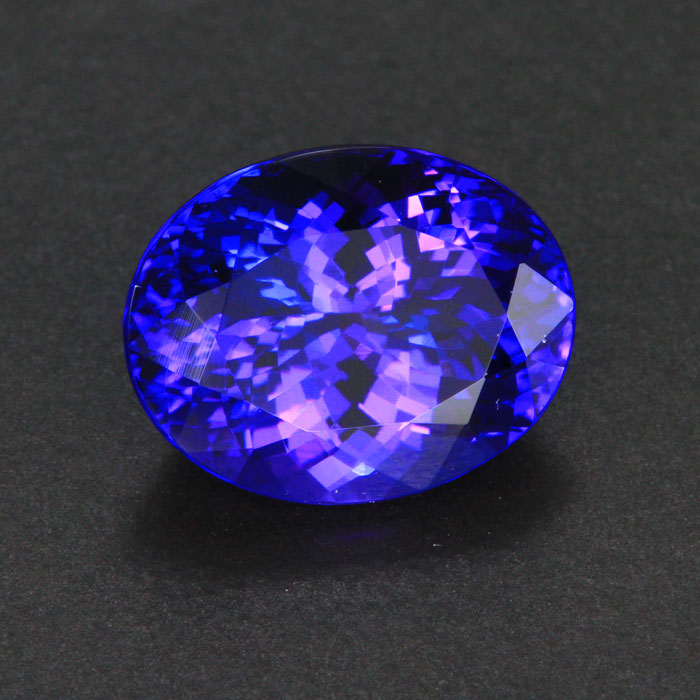 Violet Blue Oval Tanzanite Gemstone