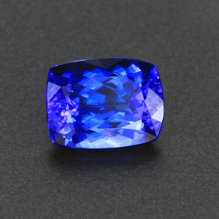 Violet Blue Antique Cushion Tanzanite Gemstone 2.03 Carats