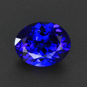 Violet Blue Oval Tanzanite Gemstone 10.28 Carats
