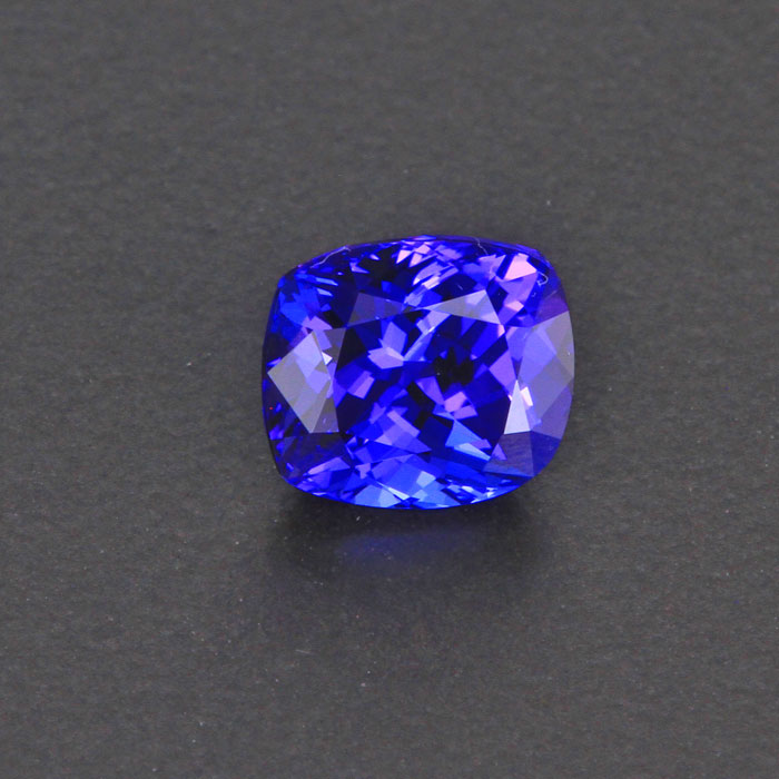 1.66 carat antique cushion tanzanite