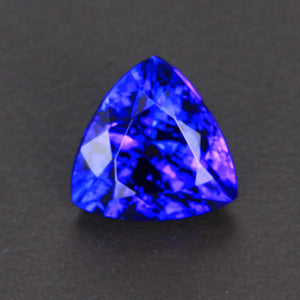 Violet Blue Trilliant Cut Tanzanite Gemstone 2.77 Carats