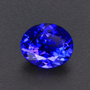 Violet Blue Oval Tanzanite Gemstone 3.17 Carats