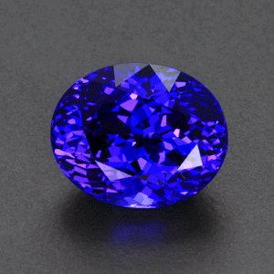 Violet Blue Oval Tanzanite Gemstone 