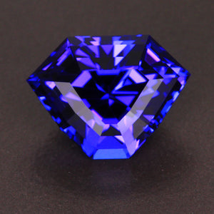 Blue Violet Step Shield Tanzanite Gemstone 4.95 Carats