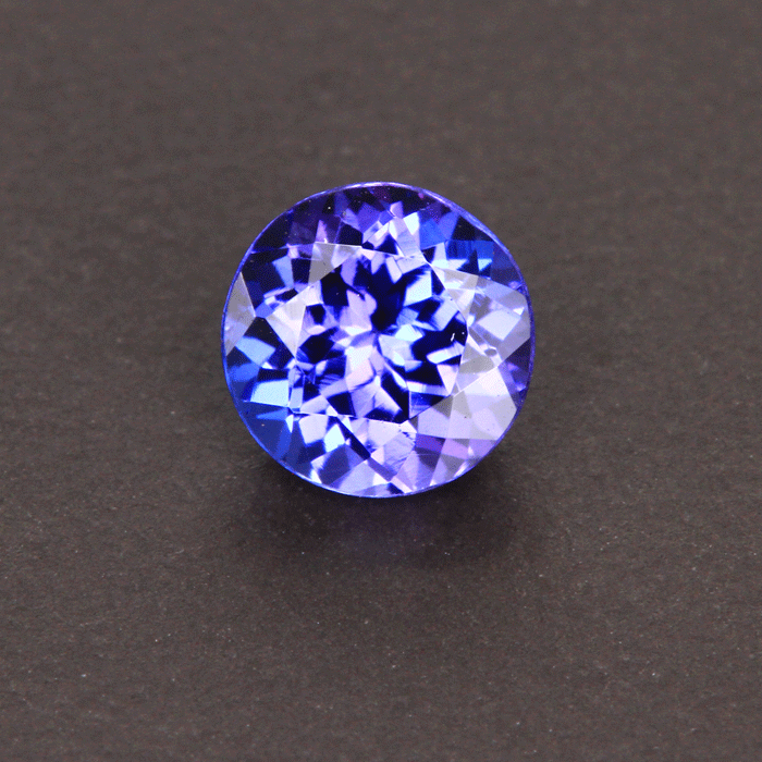 Blue Violet Round Brilliant Tananite Gemstone 1.02 Carats