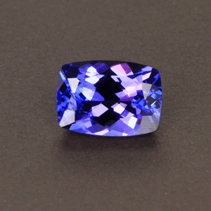 Blue Violet Intense Antique Cushion Tanzanite Gemstone 1.06 carats